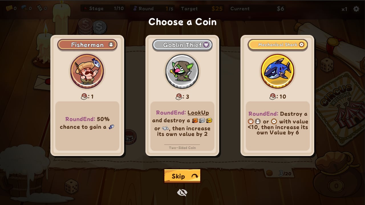 Coin Tavern coin deck layout